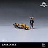 MoreArt 1:64 Demon with Motorcycle Figure Set Resin Model.
