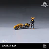 MoreArt 1:64 Demon with Motorcycle Figure Set Resin Model.