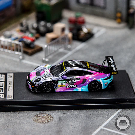 Star Race 1:64 Porsche 911 GT3 R (992) Black Purple #9.