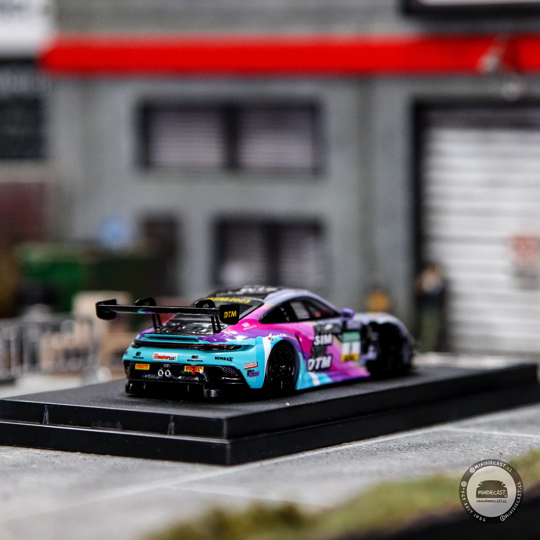 Star Race 1:64 Porsche 911 GT3 R (992) Black Purple #9.