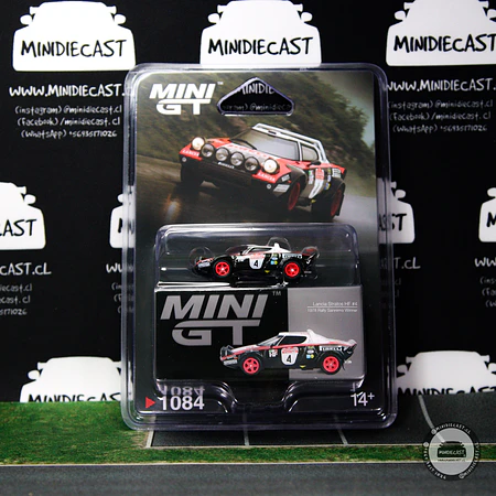 Mini GT 1:64 Lancia Stratos HF #4 1978 Rally Sanremo Winner