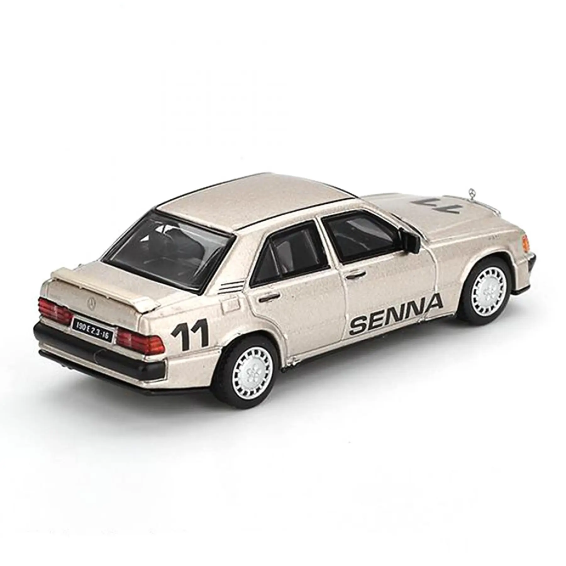 Mini GT 1:64 Mercedes-Benz 190 E 2.3-16 #11 Ayrton Senna 1984 Nürburgring Race of Champions w/ Figure – Mijo Exclusives. 