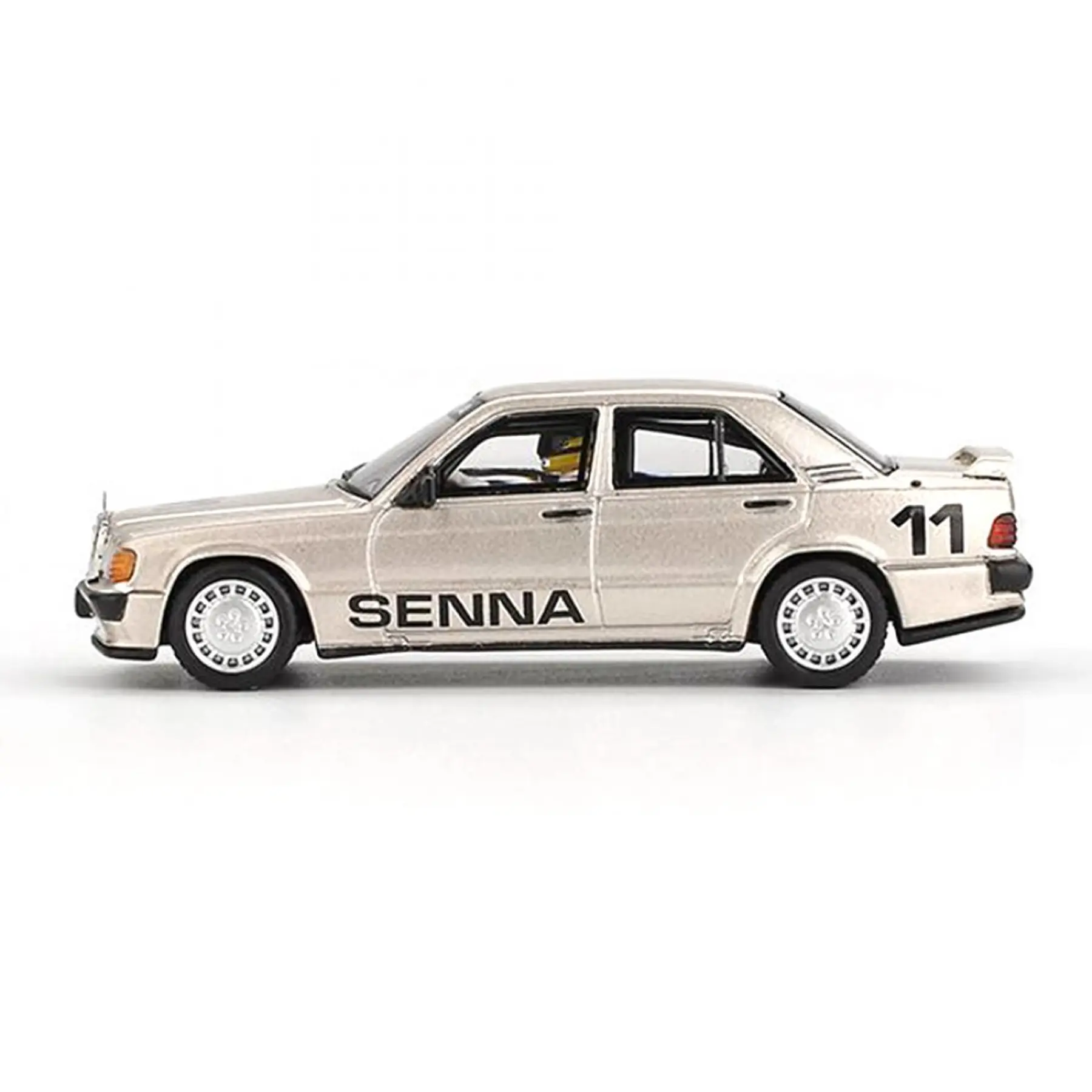 Mini GT 1:64 Mercedes-Benz 190 E 2.3-16 #11 Ayrton Senna 1984 Nürburgring Race of Champions w/ Figure – Mijo Exclusives. 