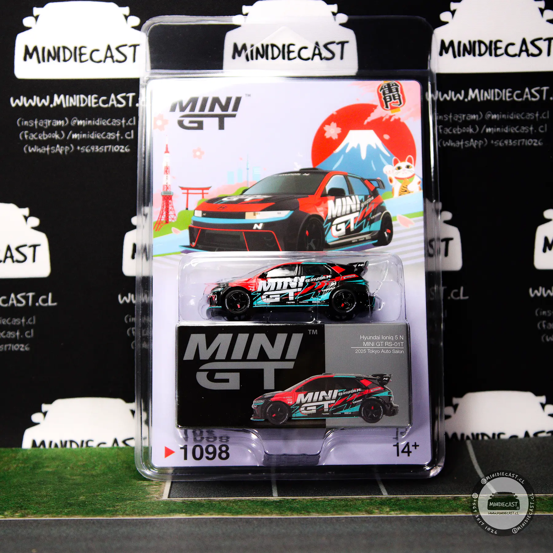 Mini GT 1:64 Hyundai Ioniq 5N MINI GT RS-01T 2025 Tokyo Auto Salon- Black