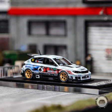 Time Micro × PSC DESIGN 1:64 Subaru Impreza Leopards "Assault" IACRO 