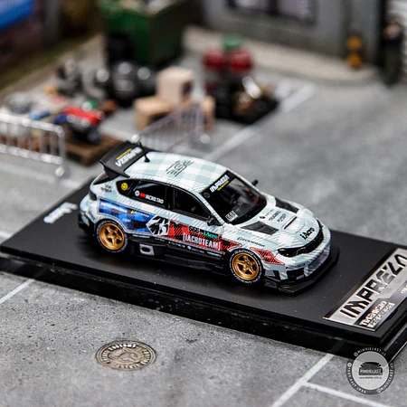 Time Micro × PSC DESIGN 1:64 Subaru Impreza Leopards "Assault" IACRO 