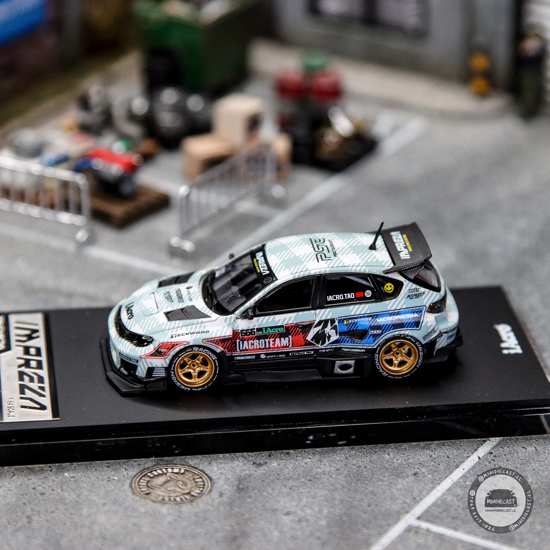 Time Micro × PSC DESIGN 1:64 Subaru Impreza Leopards 