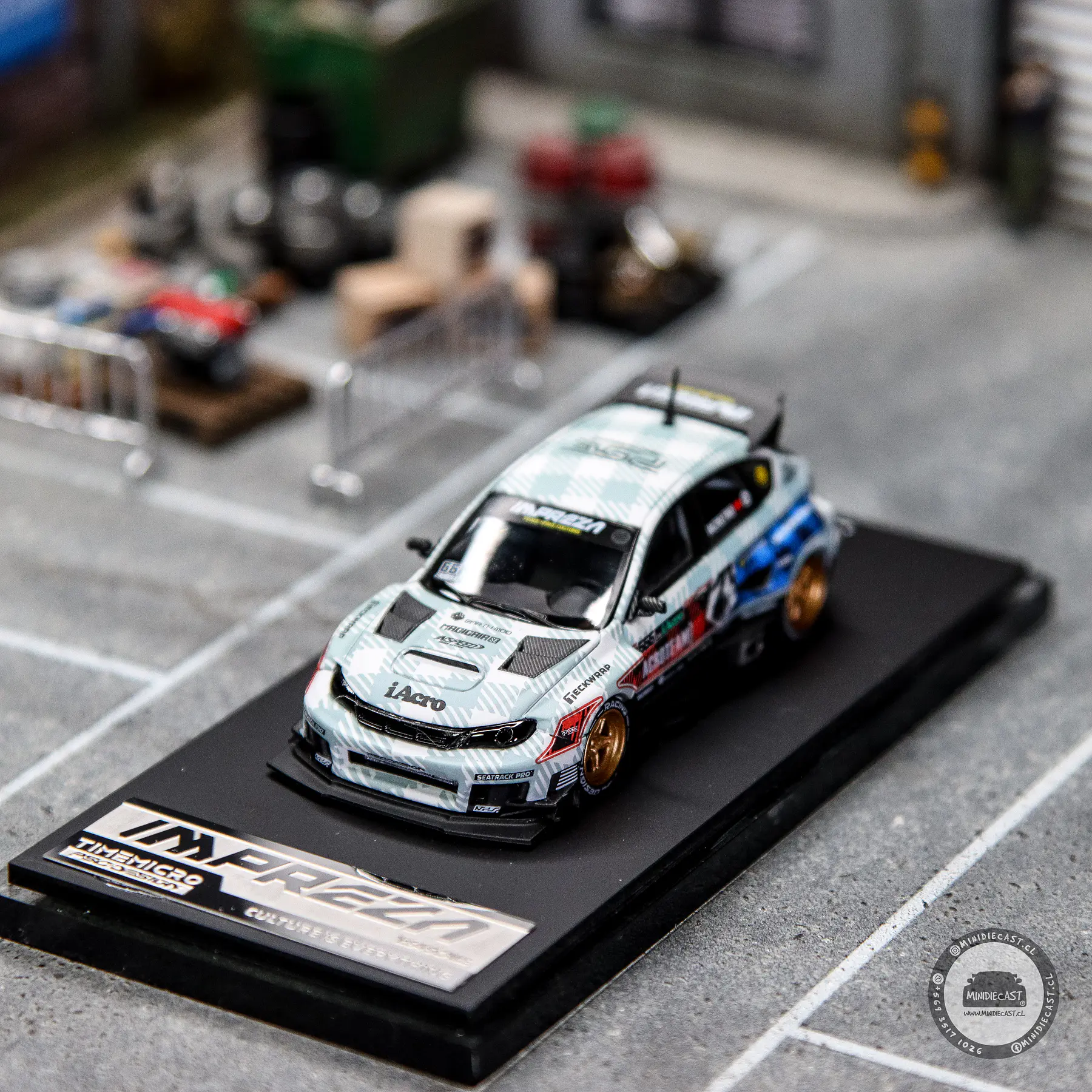 Time Micro × PSC DESIGN 1:64 Subaru Impreza Leopards 