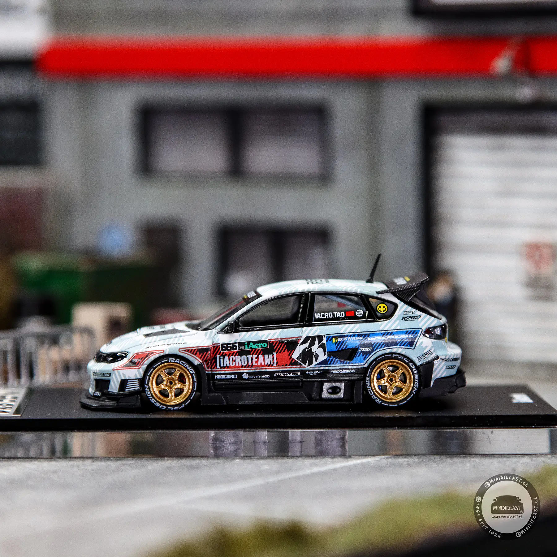 Time Micro × PSC DESIGN 1:64 Subaru Impreza Leopards 