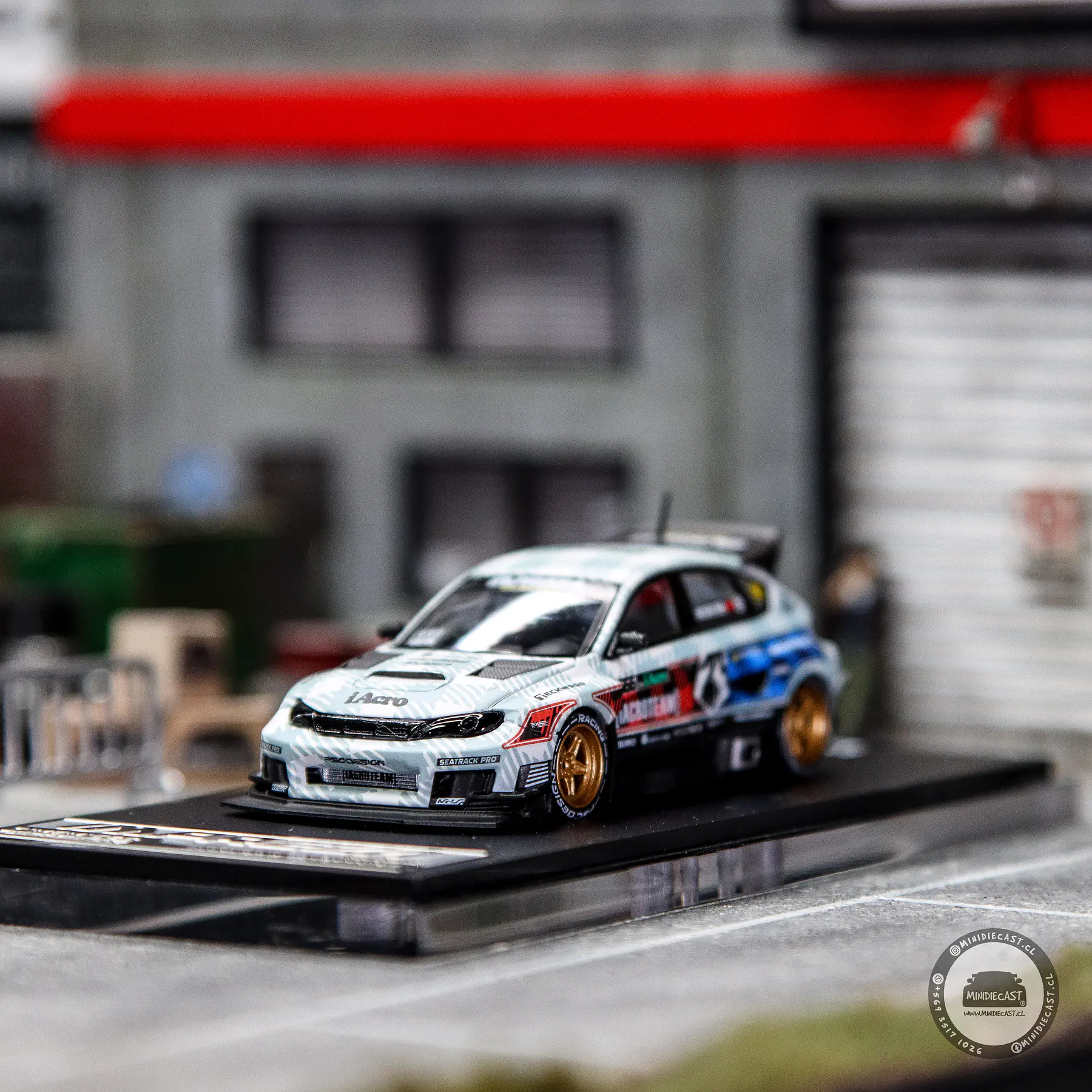 Time Micro × PSC DESIGN 1:64 Subaru Impreza Leopards 