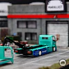 Cool Car 1:64 H300 flatbed transport trailer Falken.