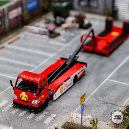 Cool Car 1:64 H300 flatbed transport trailer Shell.