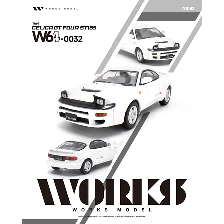 (PREVENTA) WORKS 1:64 Toyota Celica GT Four ST185 White
