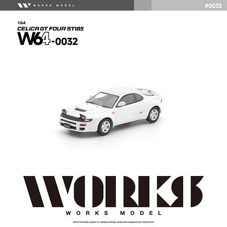 (PREVENTA) WORKS 1:64 Toyota Celica GT Four ST185 White