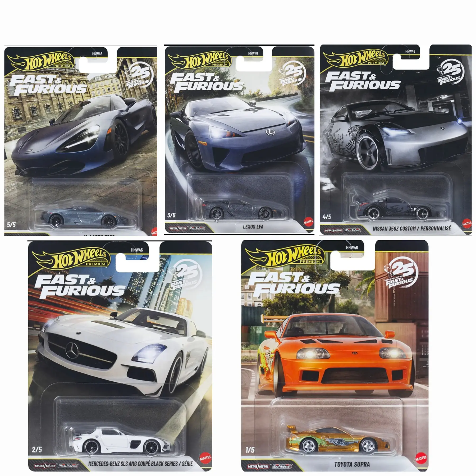 (PREVENTA) Hot Wheels 1:64 caja 10 Fast & Furious 25Th Anniversary Premium 2026 R Assortment