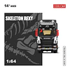 (PREVENTA) Cool Car 1:64 Scania flatbed transport Skeleton Rexy