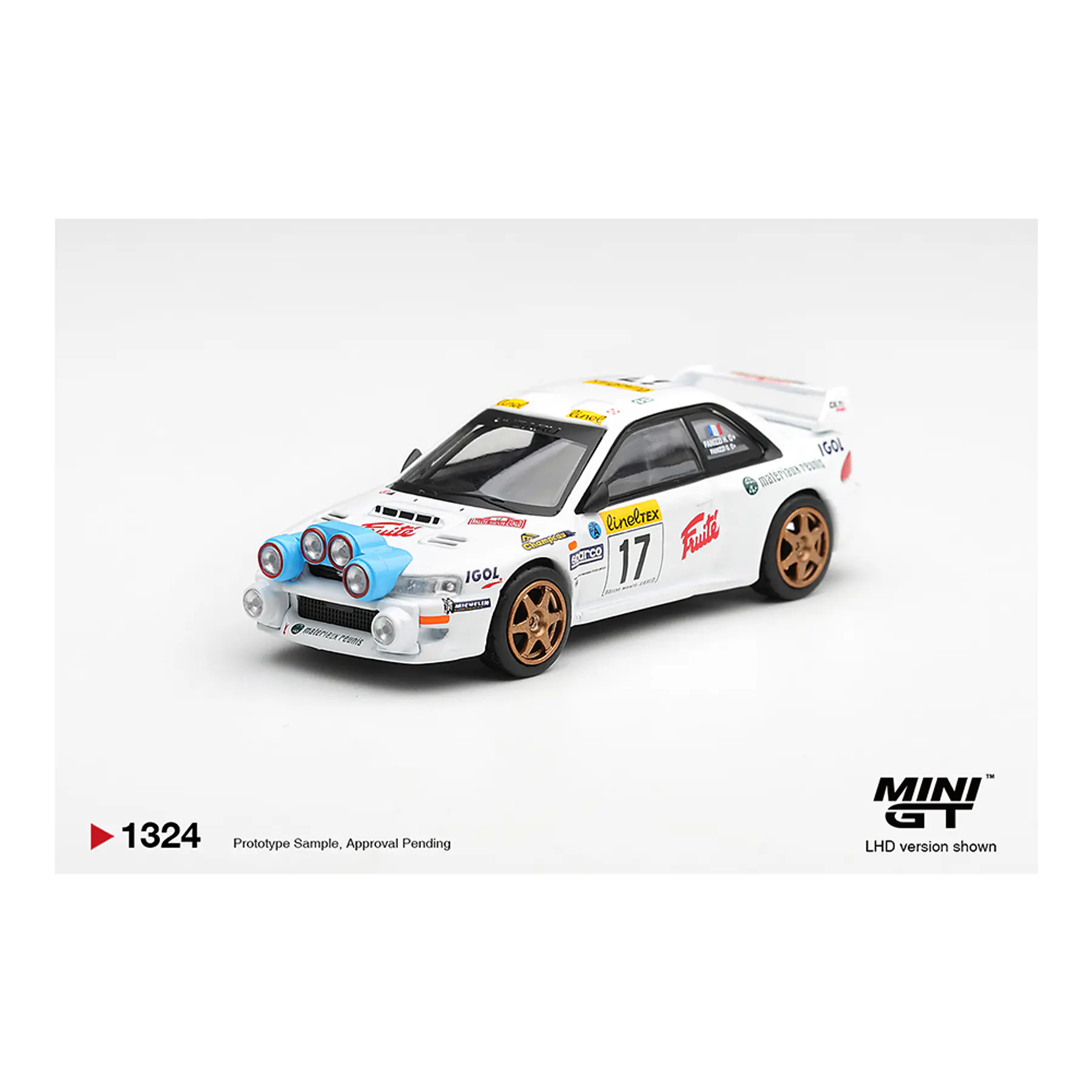 (PREVENTA) Mini GT 1:64 Subaru Impreza WRC98 #17 1999 Rally Monte-Carlo – White – Limited Edition
