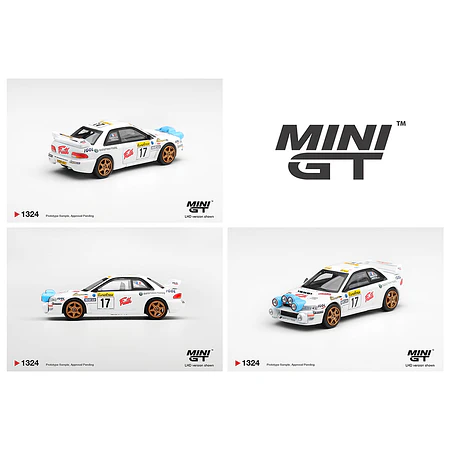 (PREVENTA) Mini GT 1:64 Subaru Impreza WRC98 #17 1999 Rally Monte-Carlo – White – Limited Edition