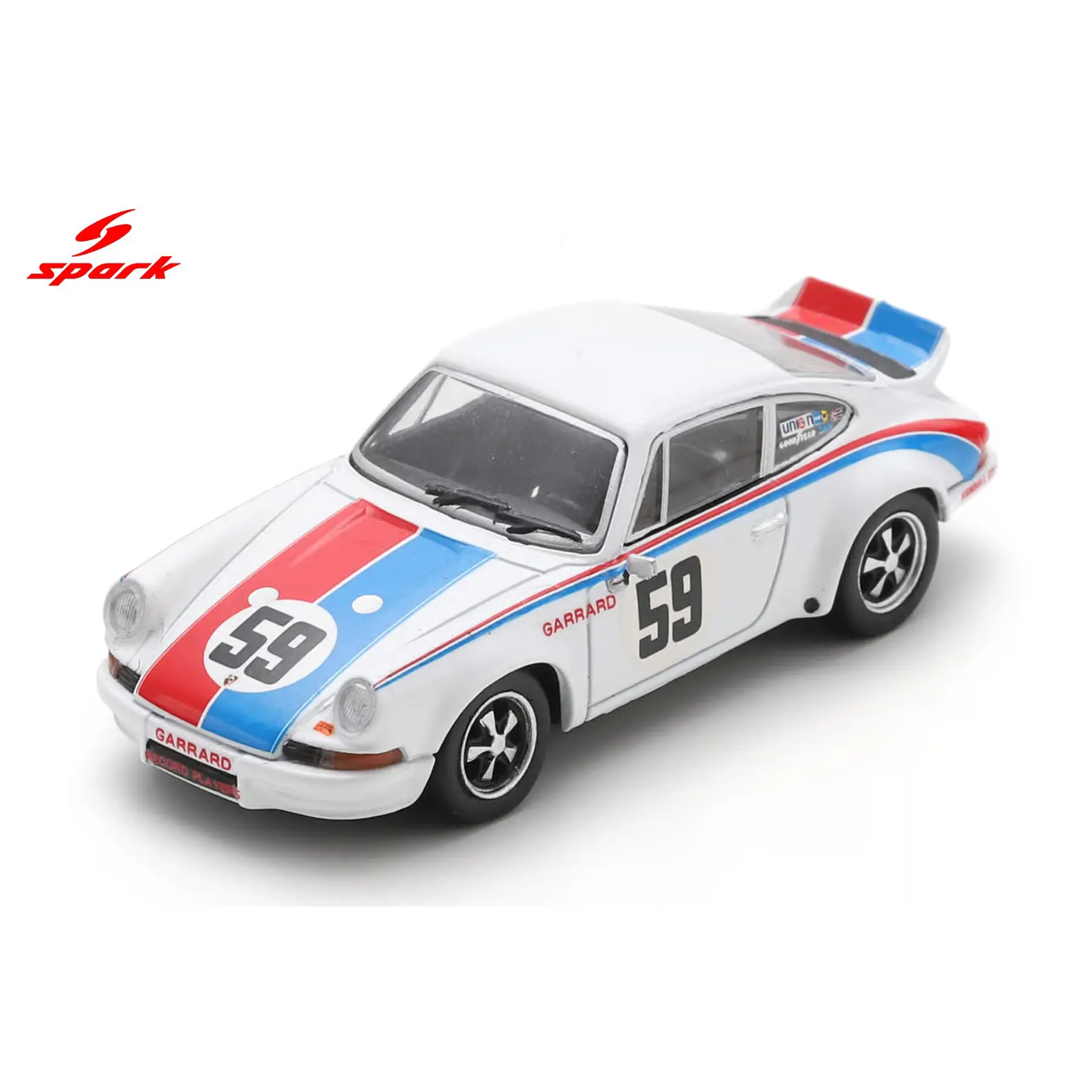 (PREVENTA) SPARK 1:64 Porsche Carrera RSR No.59 Winner Sebring 12H 1973 P. Gregg - H. Haywood - D. Helmick