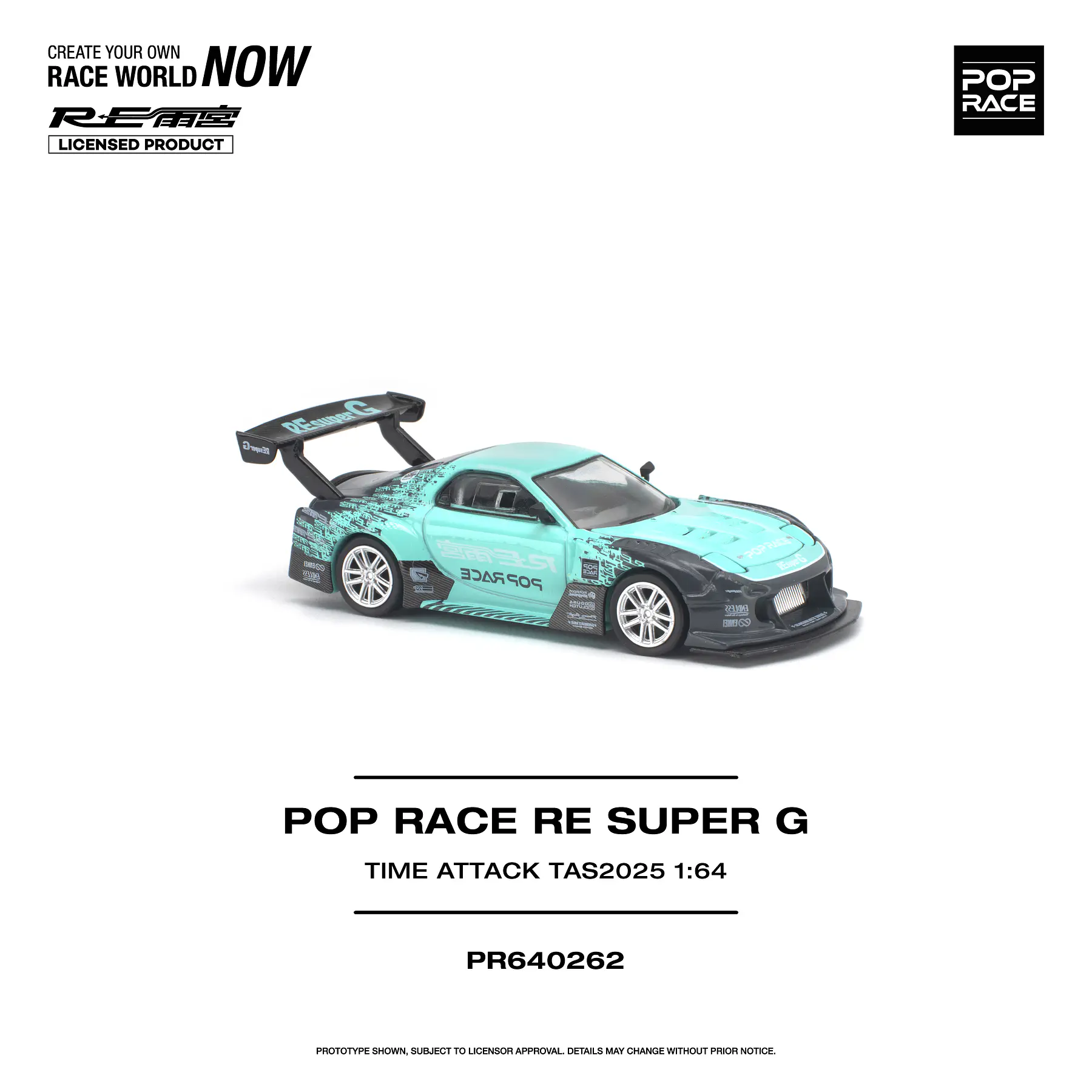 (PREVENTA) Pop Race 1:64 Mazda RE SUPER G Time Attack TAS 2025