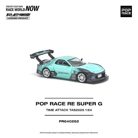 (PREVENTA) Pop Race 1:64 Mazda RE SUPER G Time Attack TAS 2025