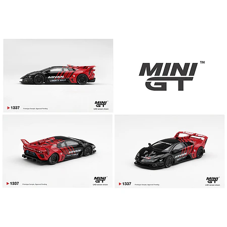 (PREVENTA) Mini GT 1:64 Lamborghini LB-Silhouette WORKS MURCIELAGO GT Evo Advan – Limited Edition