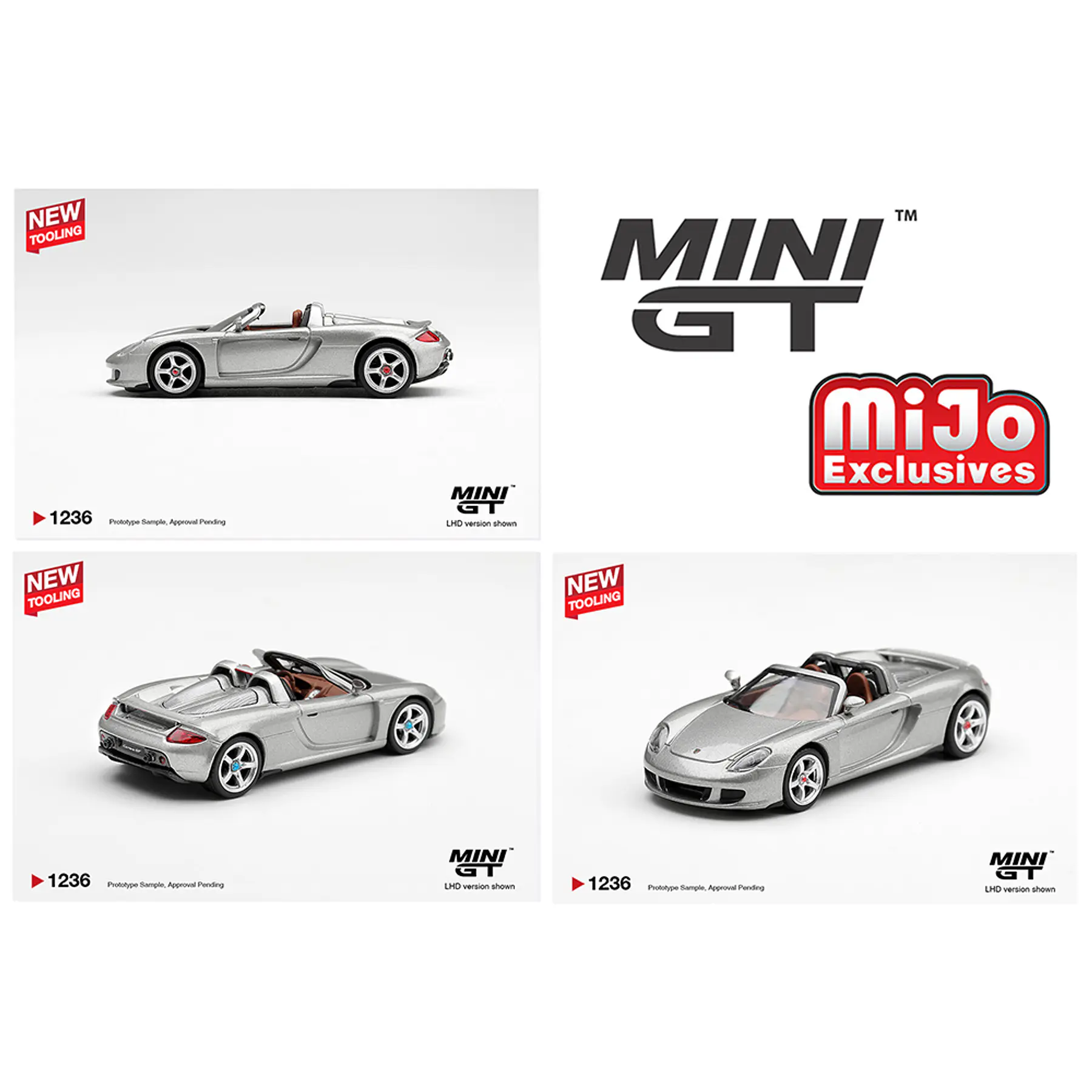 (PREVENTA) Mini GT 1:64 Porsche Carrera GT – Silver – Limited Edition