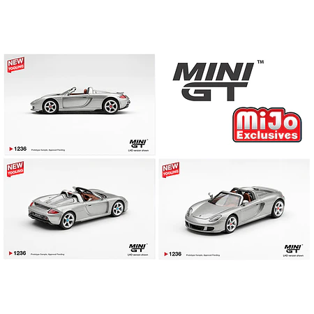 (PREVENTA) Mini GT 1:64 Porsche Carrera GT – Silver – Limited Edition