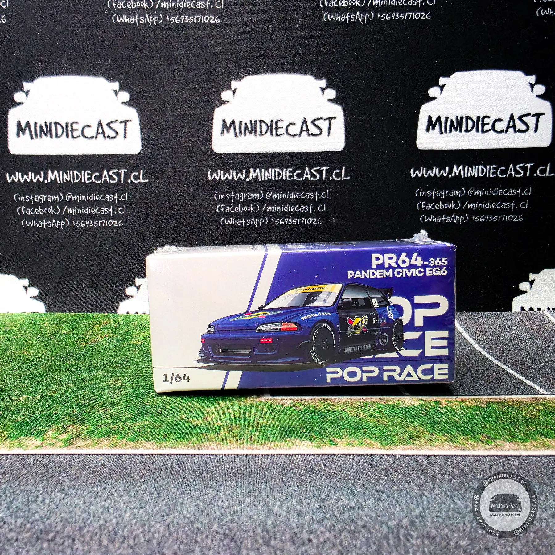 Pop Race 1:64 Honda Civic EG6 Pandem Sunoco
