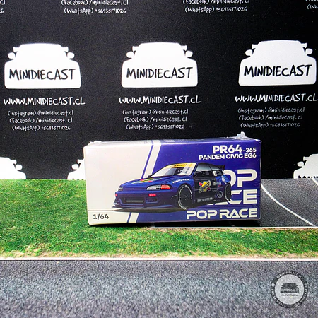 Pop Race 1:64 Honda Civic EG6 Pandem Sunoco