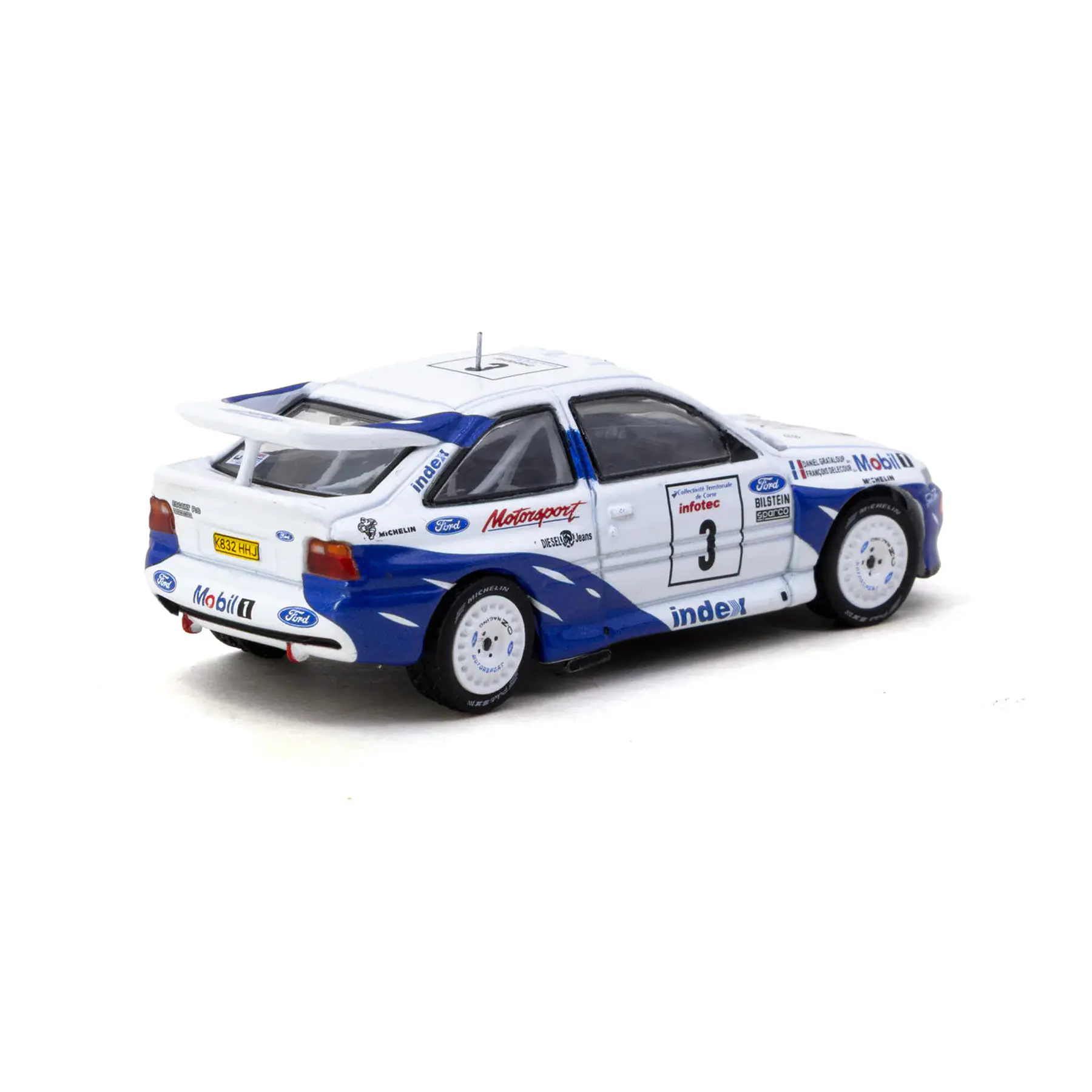 Tarmac Works 1:64 Ford Escort RS Cosworth #3 Rally France 1993 Winner
