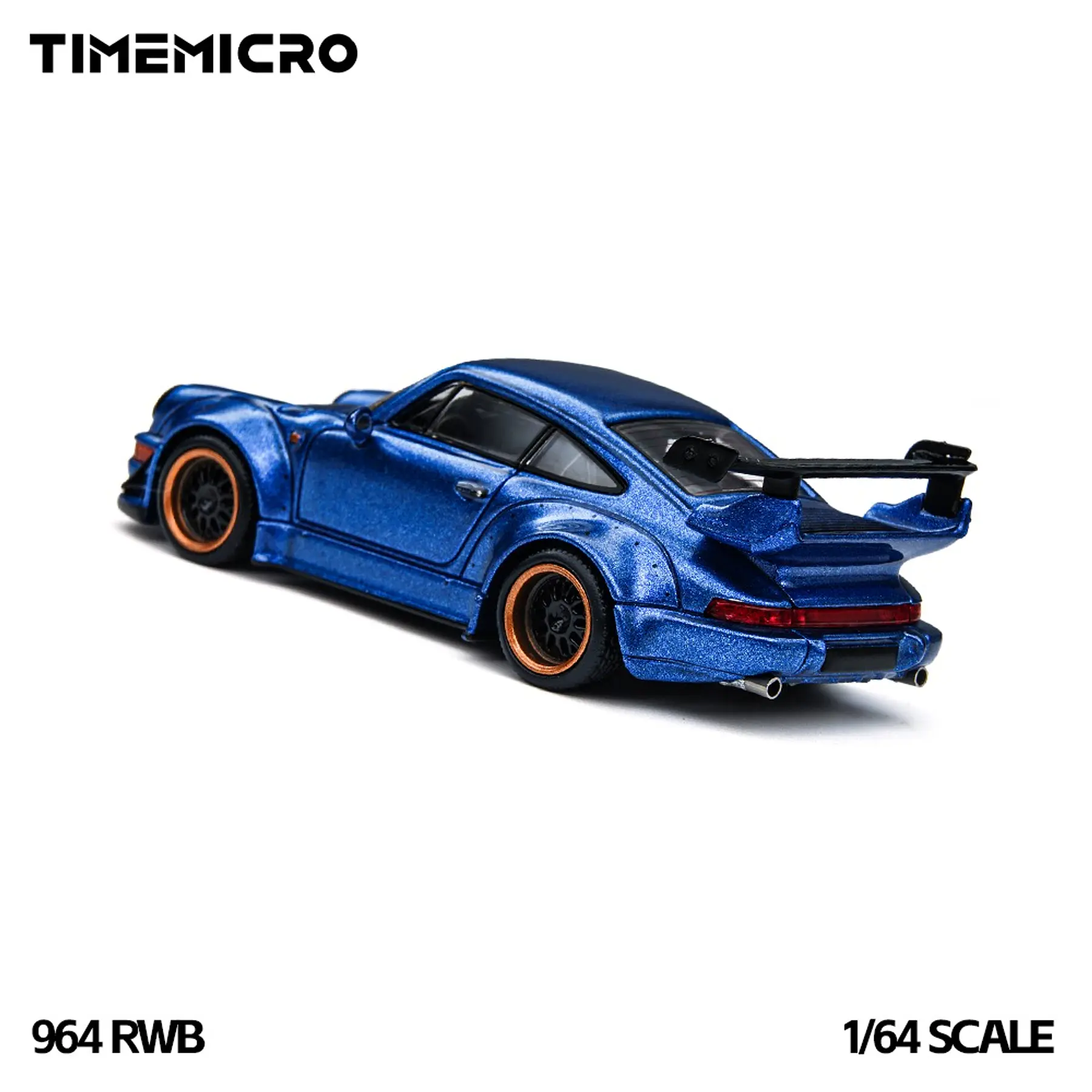(PREVENTA) Time Micro × PSC 1:64 DESIGN Porsche RWB 964 Navy Blue