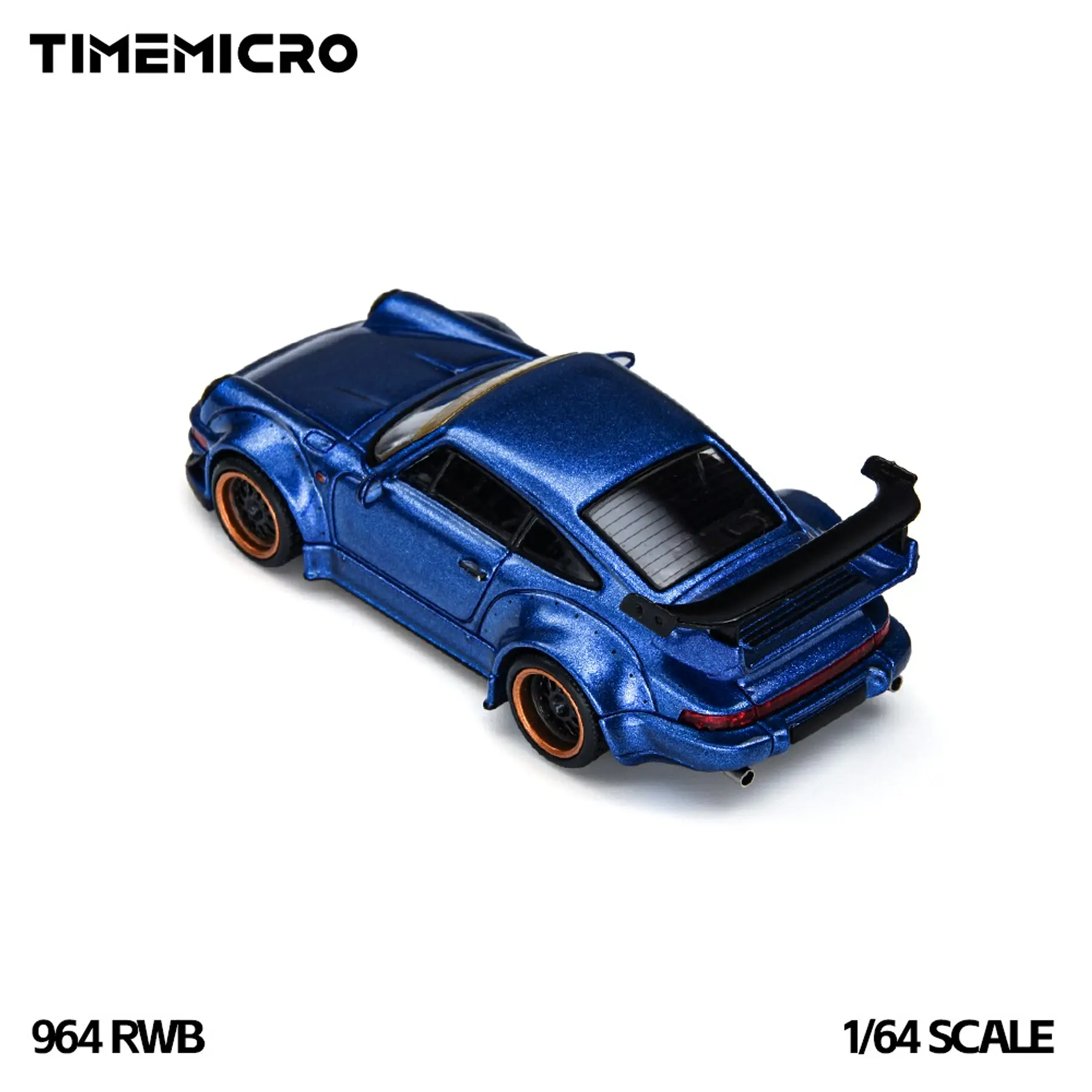 (PREVENTA) Time Micro × PSC 1:64 DESIGN Porsche RWB 964 Navy Blue
