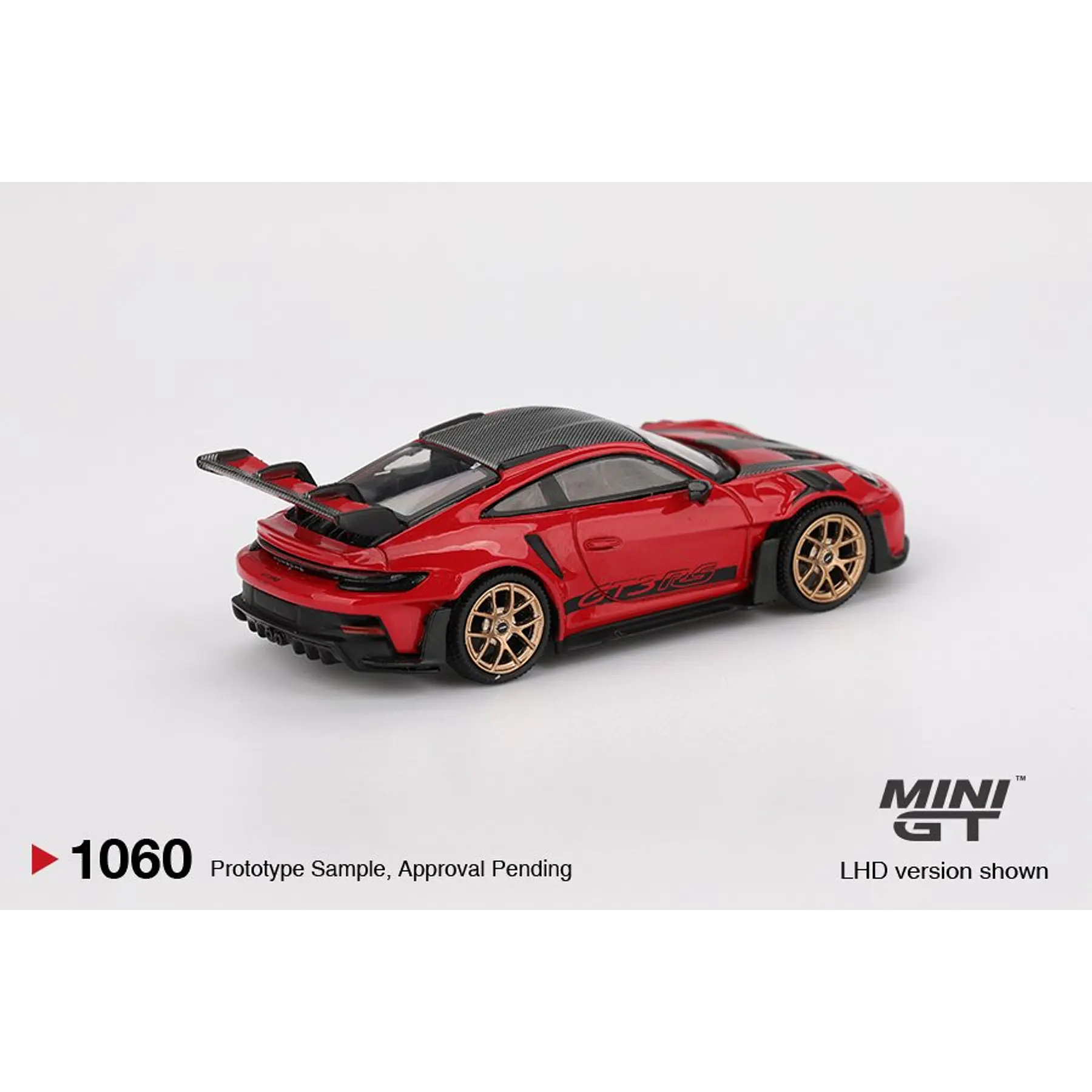 Mini GT 1:64 Porsche 911 (992) GT3 RS Weissach Package – Guards Red. 