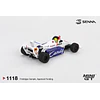 Mini GT 1:64 1984 Formula 1 Toleman TG184 #19 Ayrton Senna 1984 Monaco Grand Prix 2nd Place. 