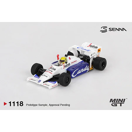 Mini GT 1:64 1984 Formula 1 Toleman TG184 #19 Ayrton Senna 1984 Monaco Grand Prix 2nd Place. 
