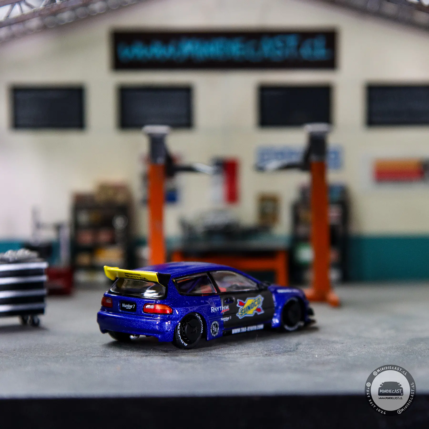 Pop Race 1:64 Honda Civic EG6 Pandem Sunoco