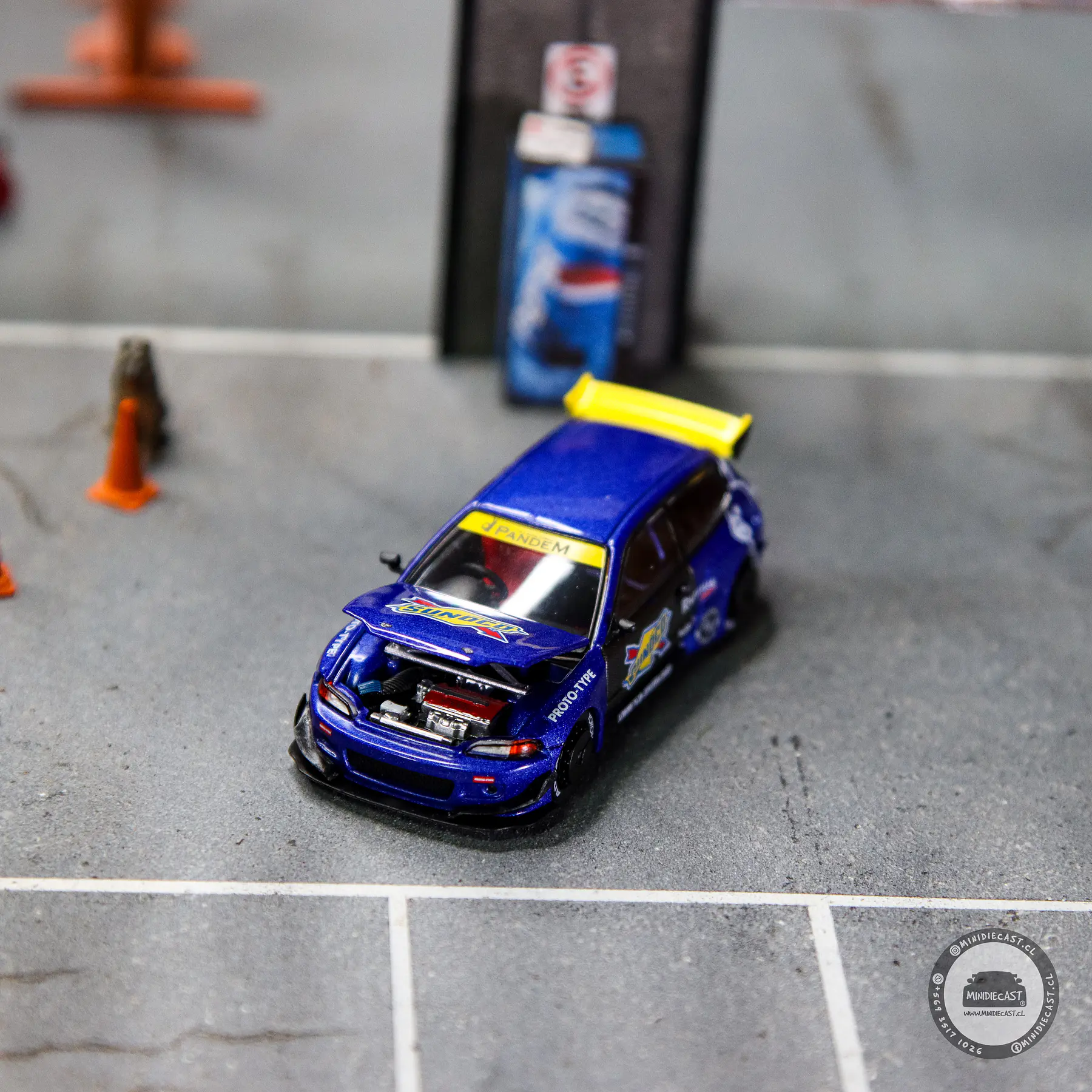 Pop Race 1:64 Honda Civic EG6 Pandem Sunoco
