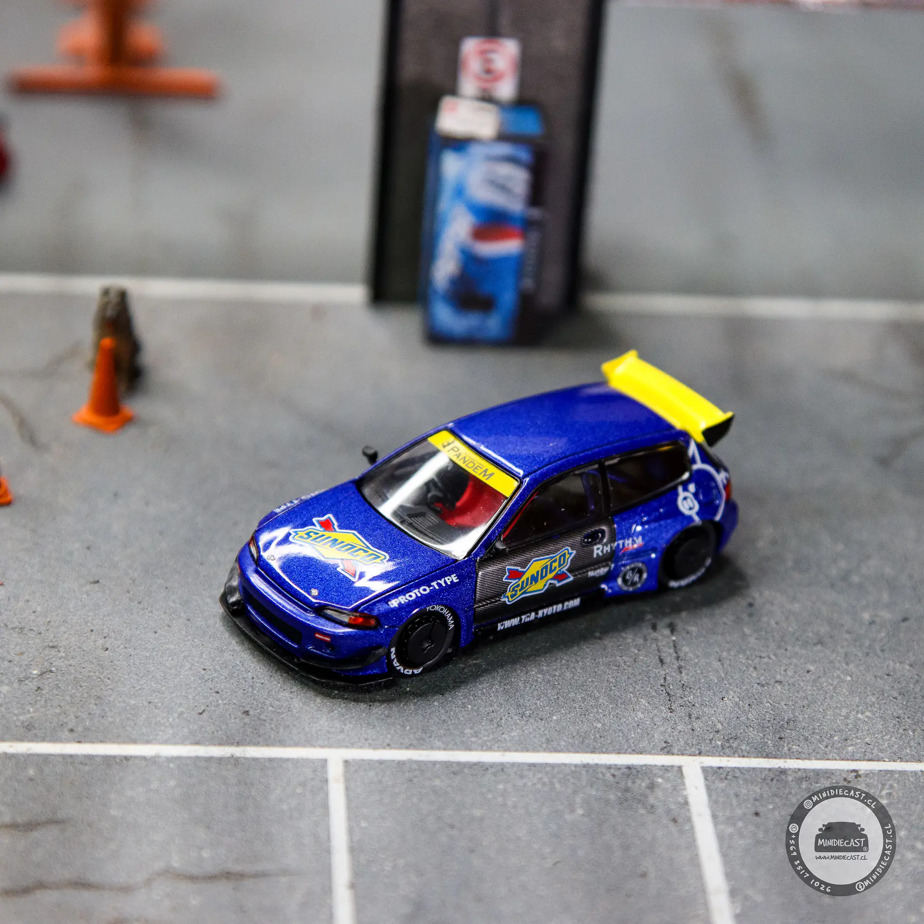 Pop Race 1:64 Honda Civic EG6 Pandem Sunoco