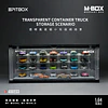 (PREVENTA) MBOX transparent container trolley storage scene 32 cars