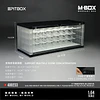 (PREVENTA) MBOX transparent container trolley storage scene 32 cars