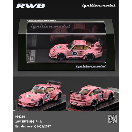 (PREVENTA) Ignition Model 1:64 RWB 993 Pink