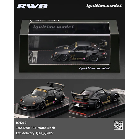 (PREVENTA) Ignition Model 1:64 RWB 993 Matte Black