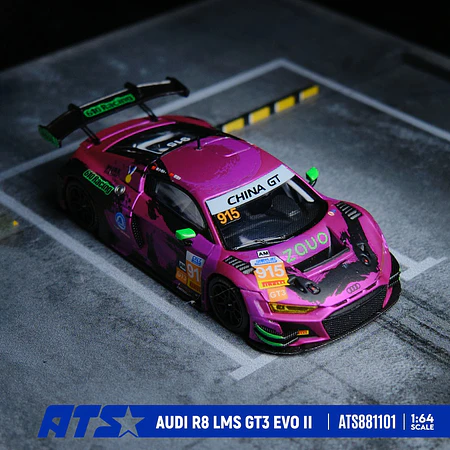 (PREVENTA) ATS 1:64 Audi R8 LMS GT3 EVO II - 610 purple standard version