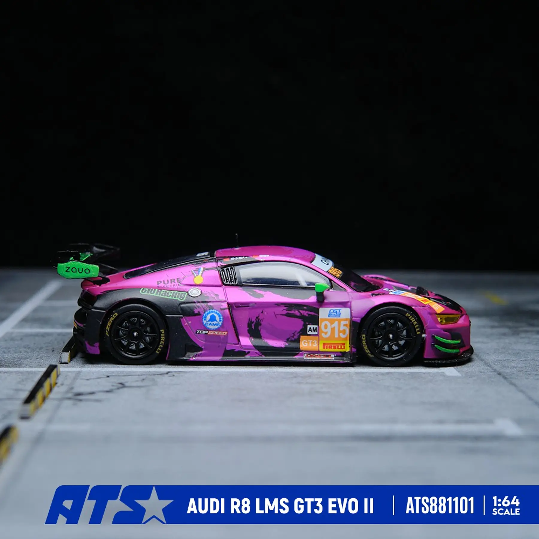 (PREVENTA) ATS 1:64 Audi R8 LMS GT3 EVO II - 610 purple standard version