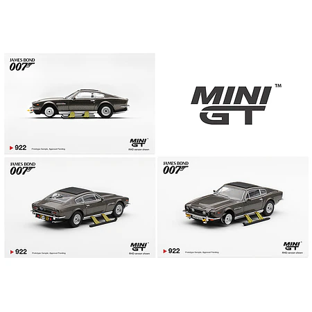 (PREVENTA) Mini GT 1:64 James Bond 007 Aston Martin V8 Vantage “The Living Daylights” Weapons On