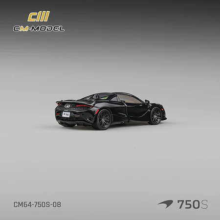 (PREVENTA) CM MODEL 1:64 McLaren 750S Spider Onyx Black
