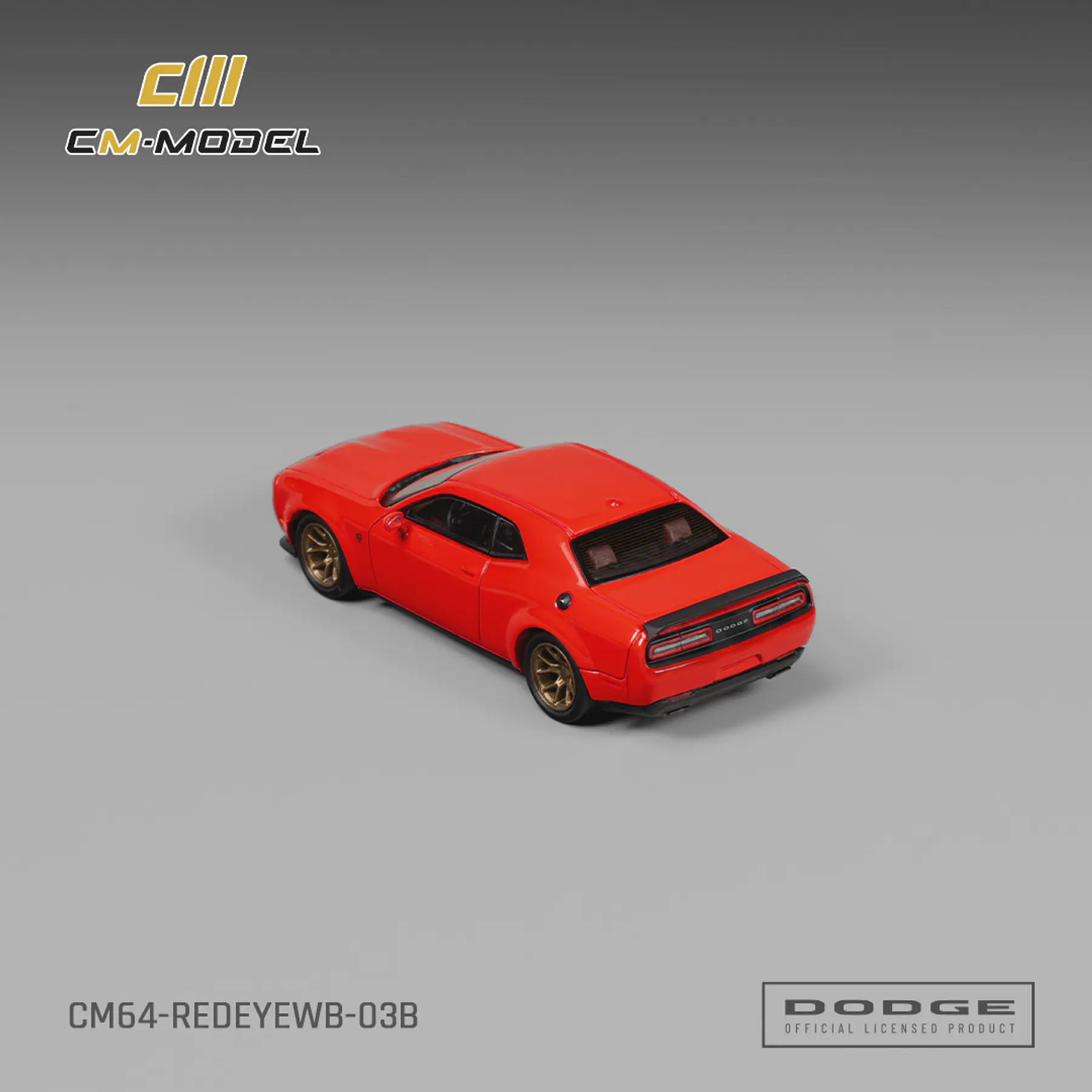 (PREVENTA) CM MODEL 1:64 Dodge Challenger SRT Hellcat Redeye Widebody Torred Clearcoat