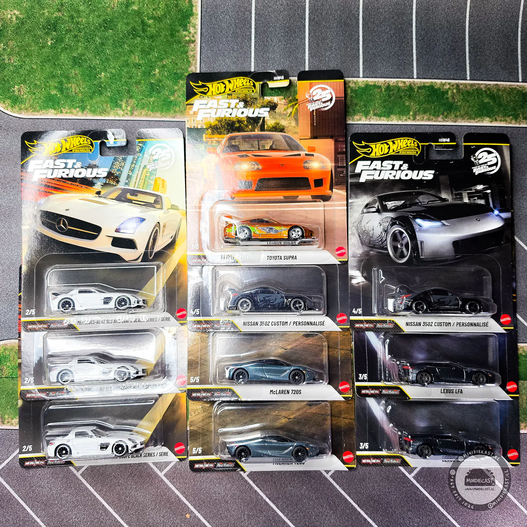 Hot Wheels 1:64 caja 10 Fast & Furious 25Th Anniversary Premium 2026 R Assortment.