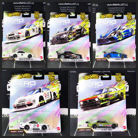 Hot Wheels 1:64 Car Culture 10th Anniversary 2026 U Case – Areo Style Assortment